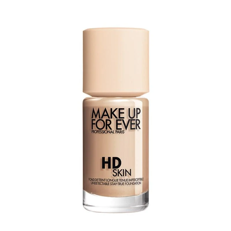 Liquid foundation for outdoor wear-Make Up For Ever HD Skin Foundation 30ml