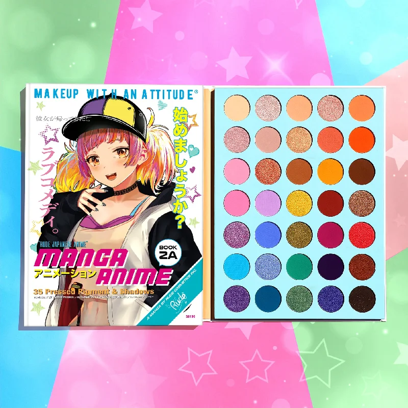 Eye shadow with fine glitter-Manga Anime 35 Pressed Pigment & Shadows Book 2A