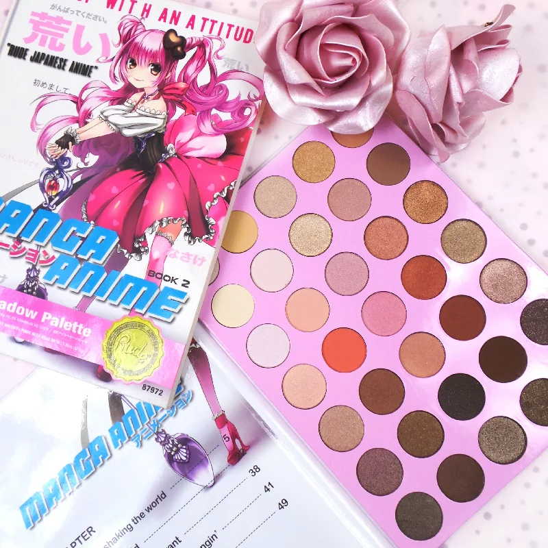 Eye shadow for elegant glamour-Manga Anime Makeup 35 Eyeshadow Palette Book 2