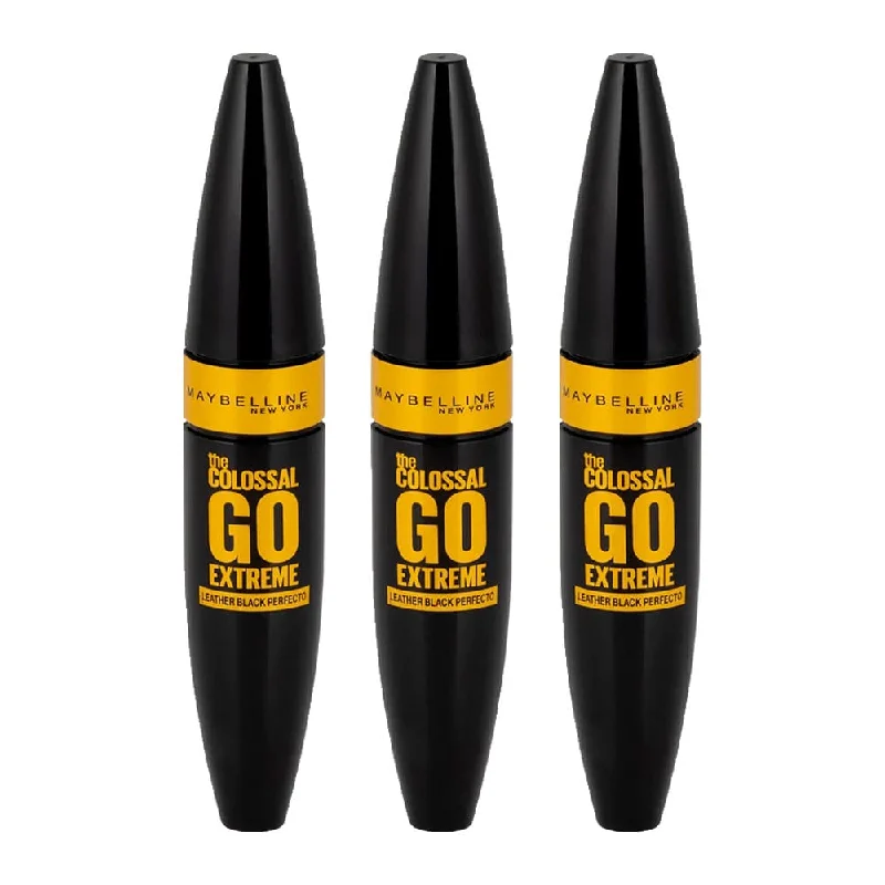 Mascara for lash dazzle-3x Maybelline Mascara The Colossal Go Extreme Leather Black 9.5ml