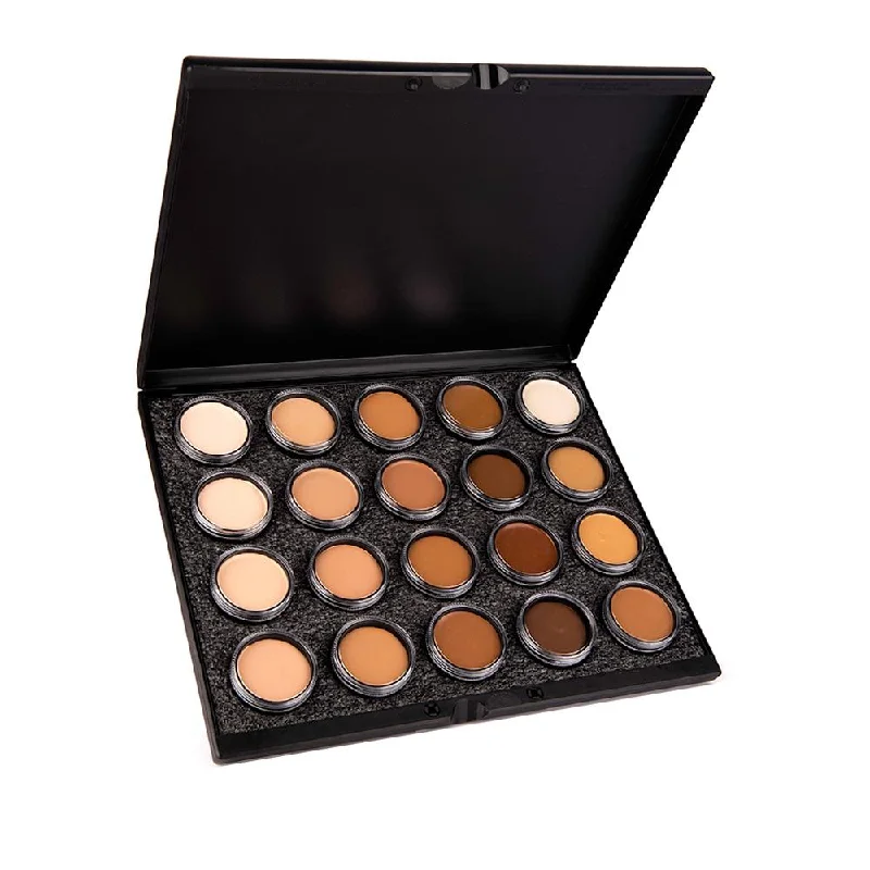 Eye shadow with glossy finish-Mehron Celebre Pro-HD Makeup 20-Color Palette (large full sized) - Palette A- 201