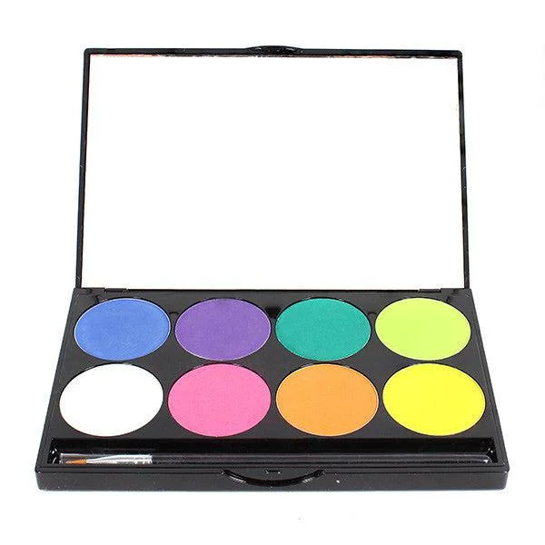 Pressed powder for contests-Mehron INtense Pro Pressed Powder Pigments Palette Fire (168-PAL-F)