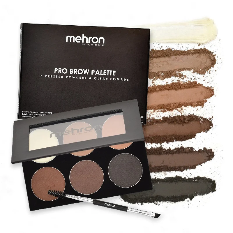 Eye shadow for subtle makeup-Mehron Pro Brow Palette