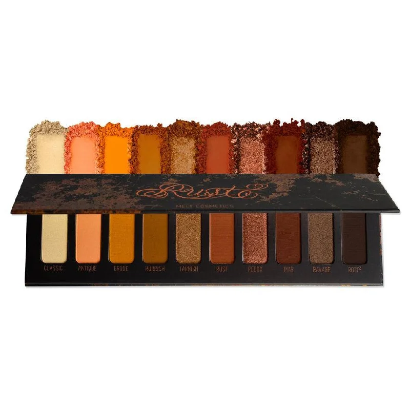 Eye shadow for travel beauty-Melt Cosmetics Rust Eyeshadow Palette