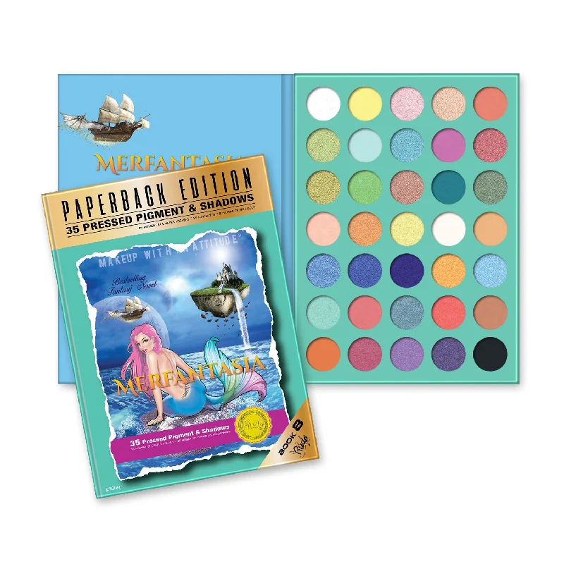 Eye shadow with crease-resistant formula-Merfantasia Eyeshadow Palette - Paperback Edition