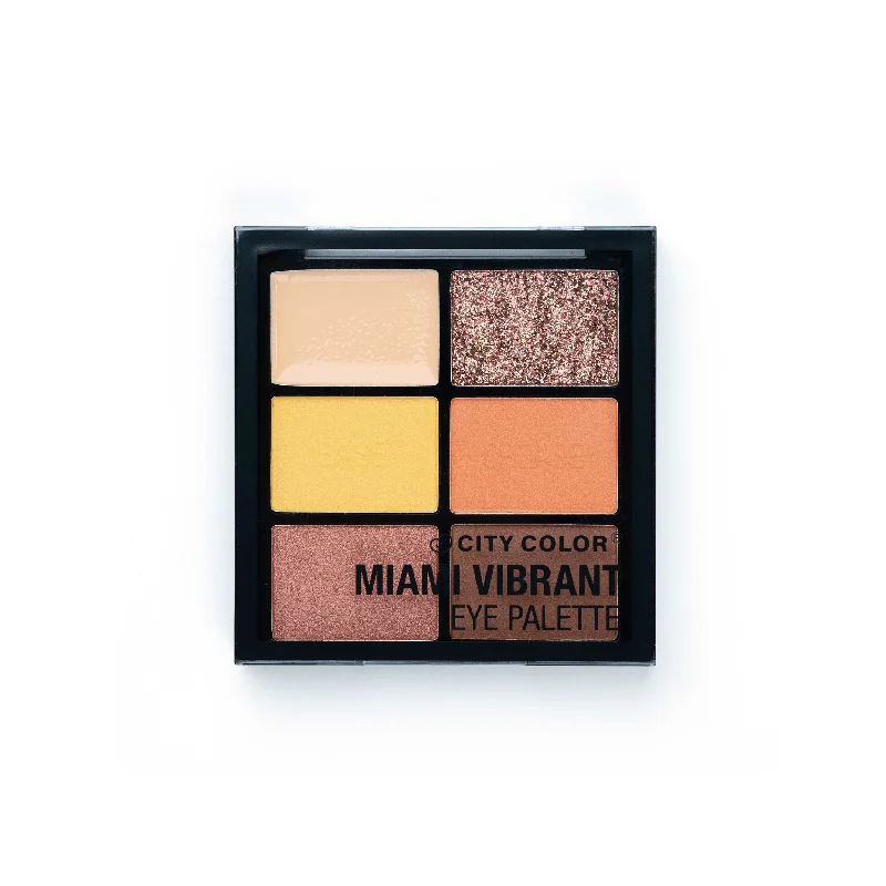 Eye shadow with deep hue design-Miami Vibrant - The City Eyeshadow Palettes