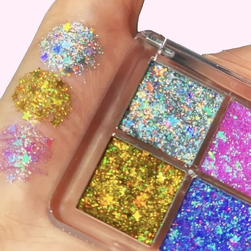 Eye shadow trendy hue palette design-Mini Glitter Palette - Twilight Prism