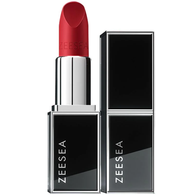 Best lipstick for coral tones-ZEESEA Moisturizing Black Tube Lipstick