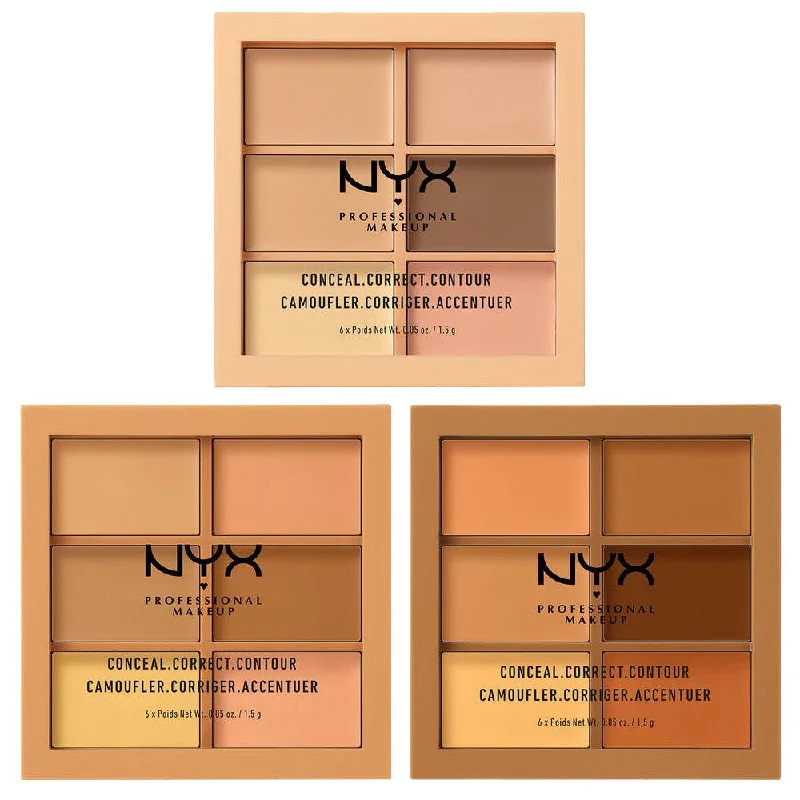 Eye shadow trendy designs-NYX Conceal, Correct, Contour Palette