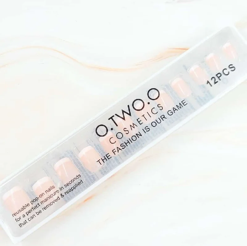 Nail Polish angled brush-O.TWO.O REUSABLE POP-ON NAILS