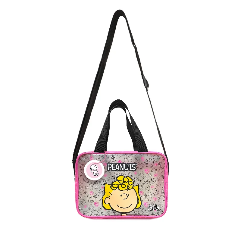 Cosmetic bag with makeup pockets-Peanuts Crossbody Bag