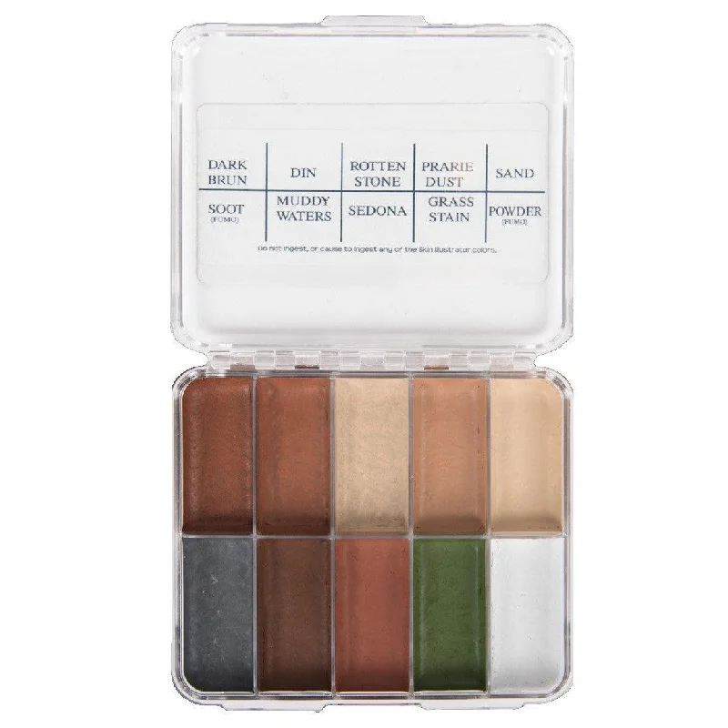 Eye shadow for vibrant makeup-Skin Illustrator On Set Grunge Palette