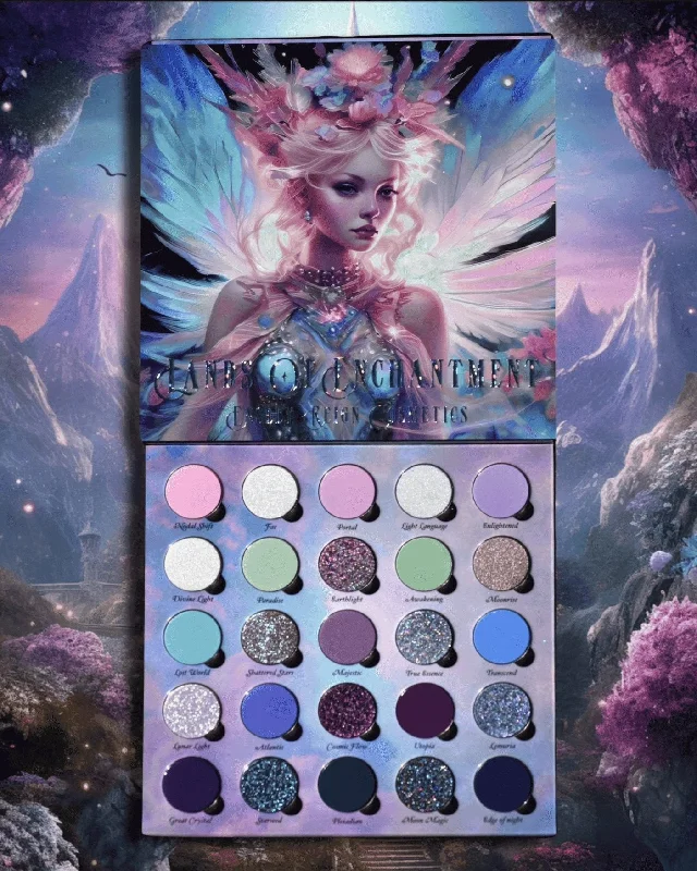 Eye shadow with muted hue-Lands of Enchantment Eyeshadow Palette