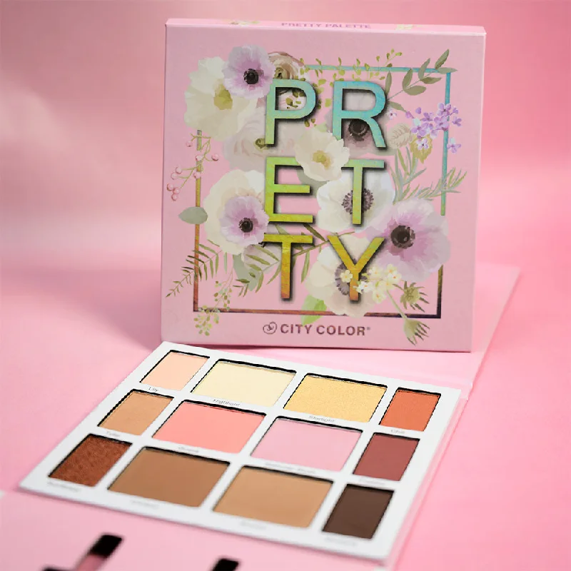 Eye shadow with glossy hue-Pretty Palette