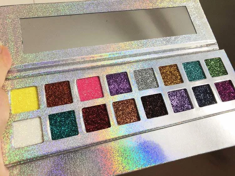 Eye shadow for chic glamour palette design-Caribbean Queen glitter eyeshadow palette