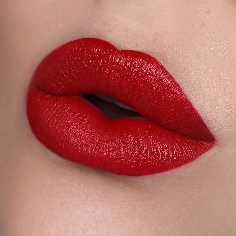 Hydrating lipstick with bold color-Red Carpet | A Classic True Red Matte Lipstick