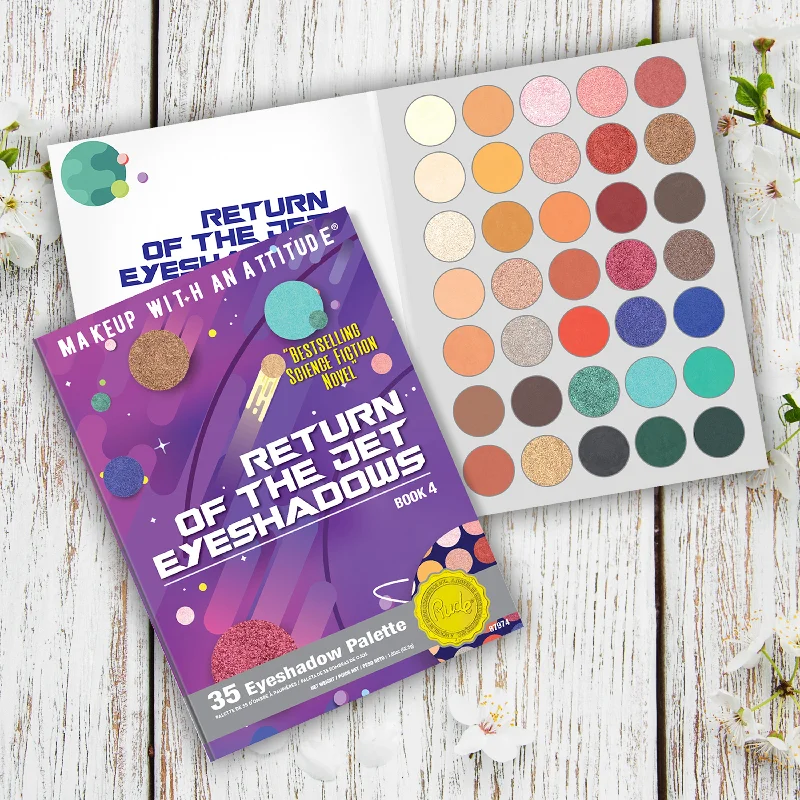 Eye shadow with faint shimmer design-Return of the Jet Eyeshadow 35 Eyeshadow Palette - Book 4