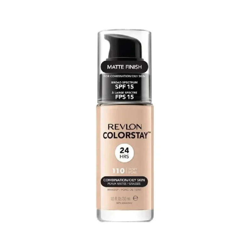 Liquid foundation for redness-Revlon ColorStay Combination/Oily Foundation Matte Finish SPF15 110 Ivory 30ml