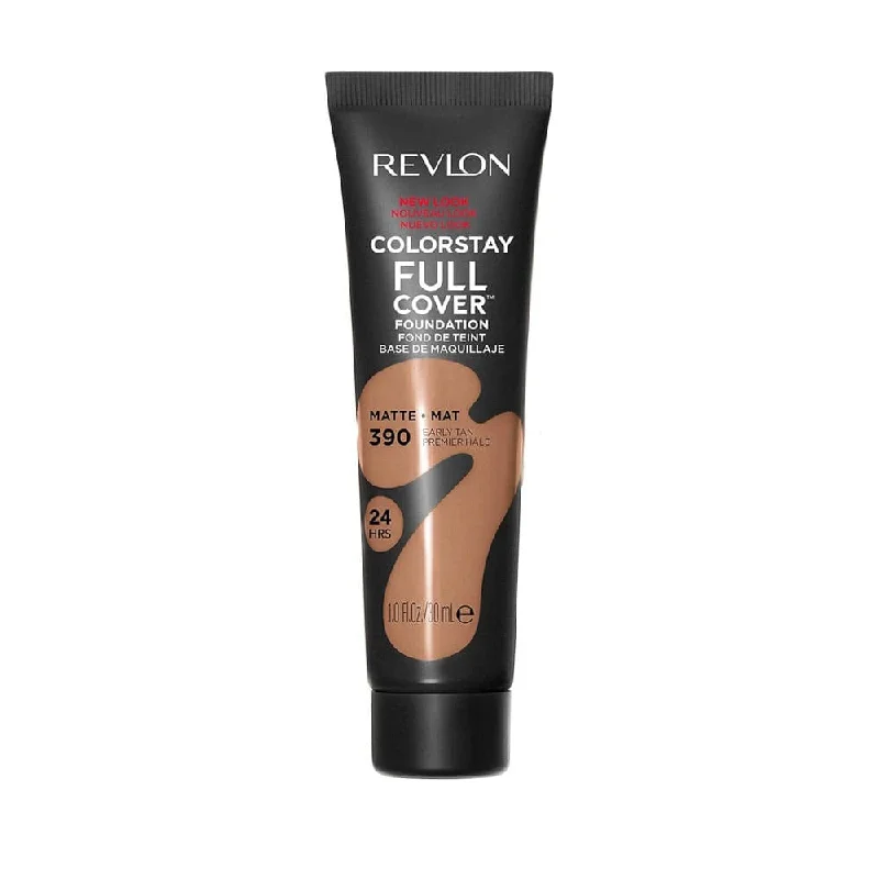 Liquid foundation for light tones-Revlon ColorStay Full Cover Foundation SPF10 Matte 390 Early Tan 30ml