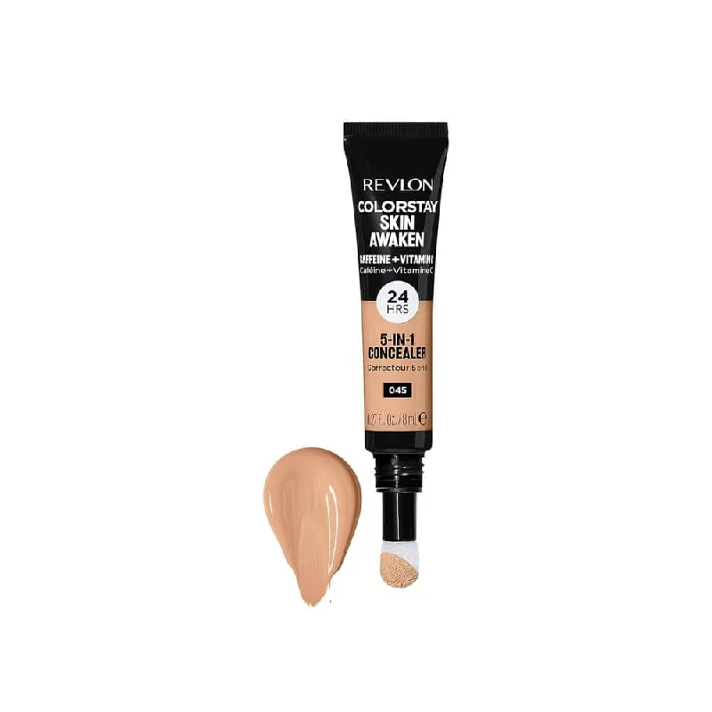 Concealer for pore-minimizing coverage-Revlon ColorStay Skin Awaken 5-In-1 Concealer 045 Honey 8ml