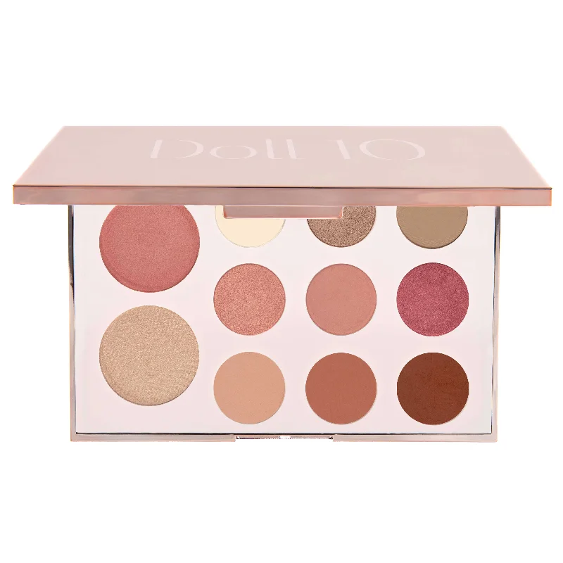 Eye shadow with sweat-resistant design-Rose Brilliance Face & Eye Palette