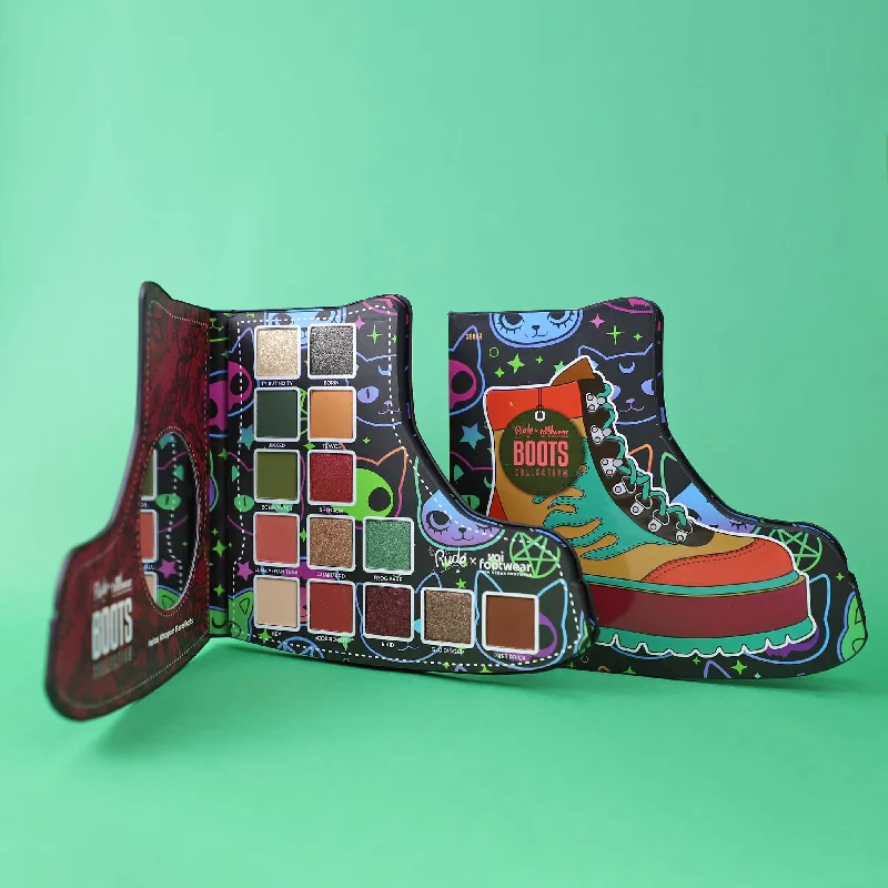 Eye shadow for stunning beauty-Rude x Koi Footwear Boots Collection - Helios Hologram Flame Boots