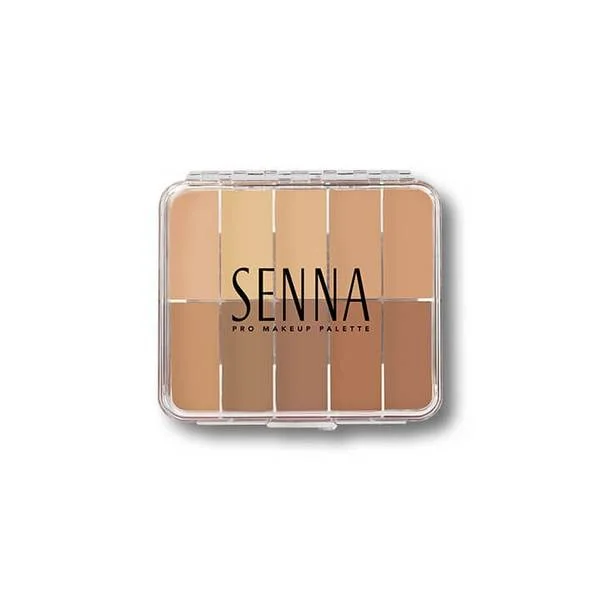 Liquid foundation for photography makeup-Senna Mini SlipCover Cream to Powder Foundation Palette