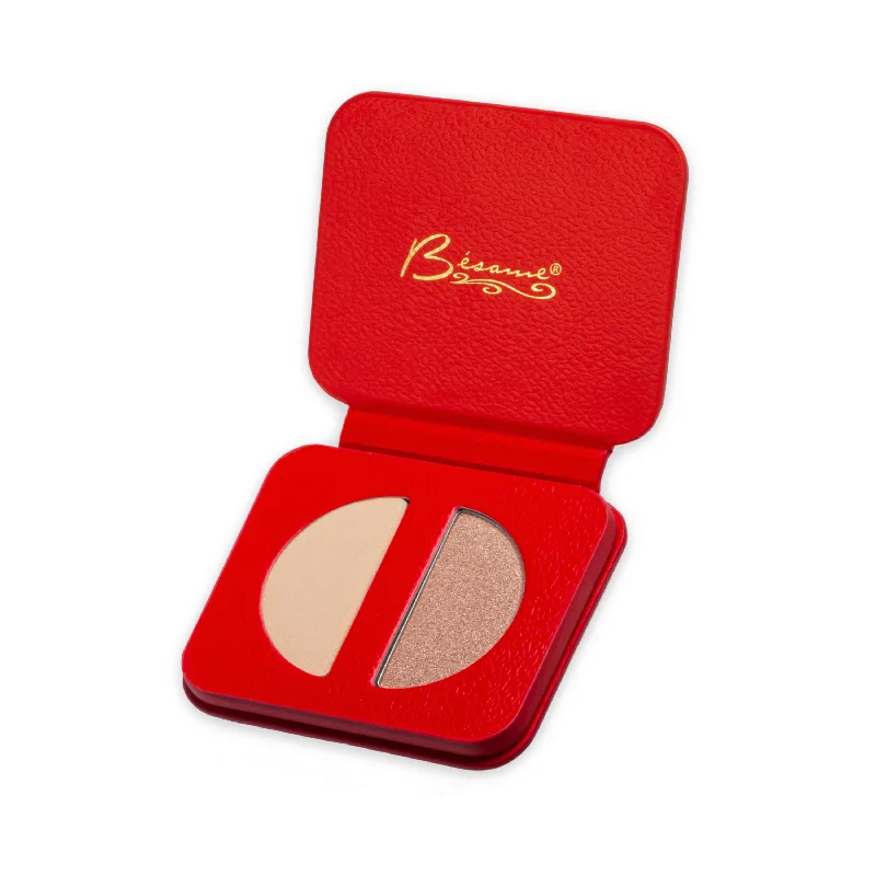 Eye shadow with sweat-resistant design-Shimmer Beige Classic Shadow Duo