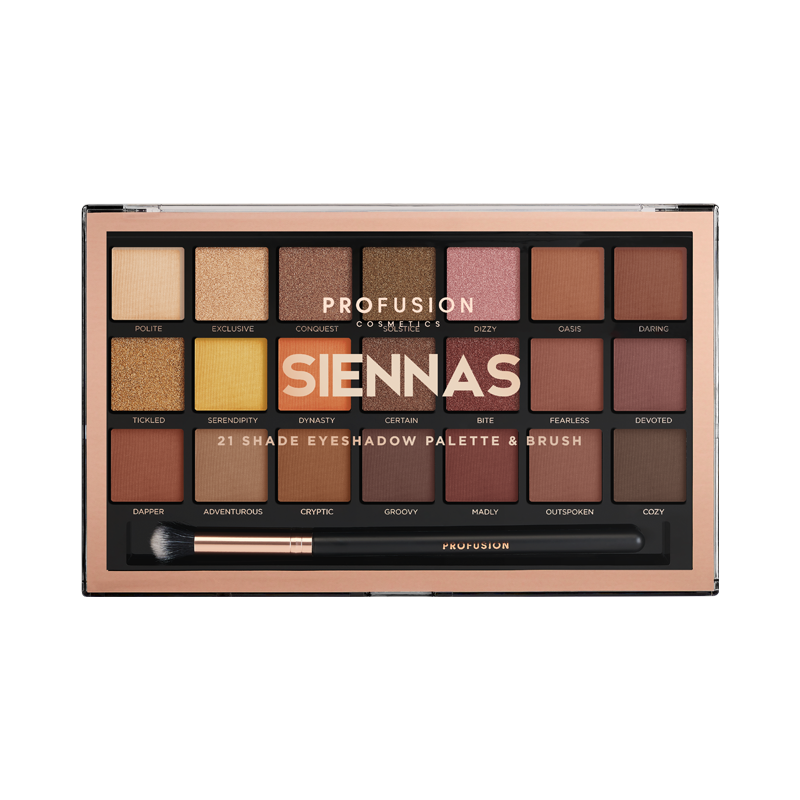 Eye shadow with matte finish-Siennas