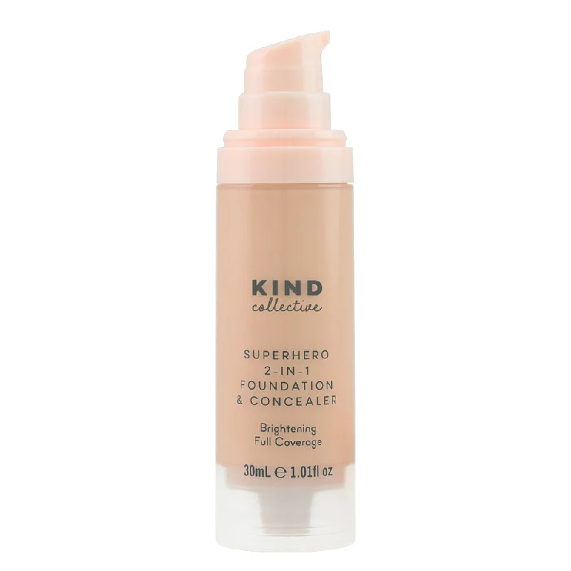 Concealer for redness reduction effect-SuperHero 2-in-1 Foundation & Concealer with Vitamin C