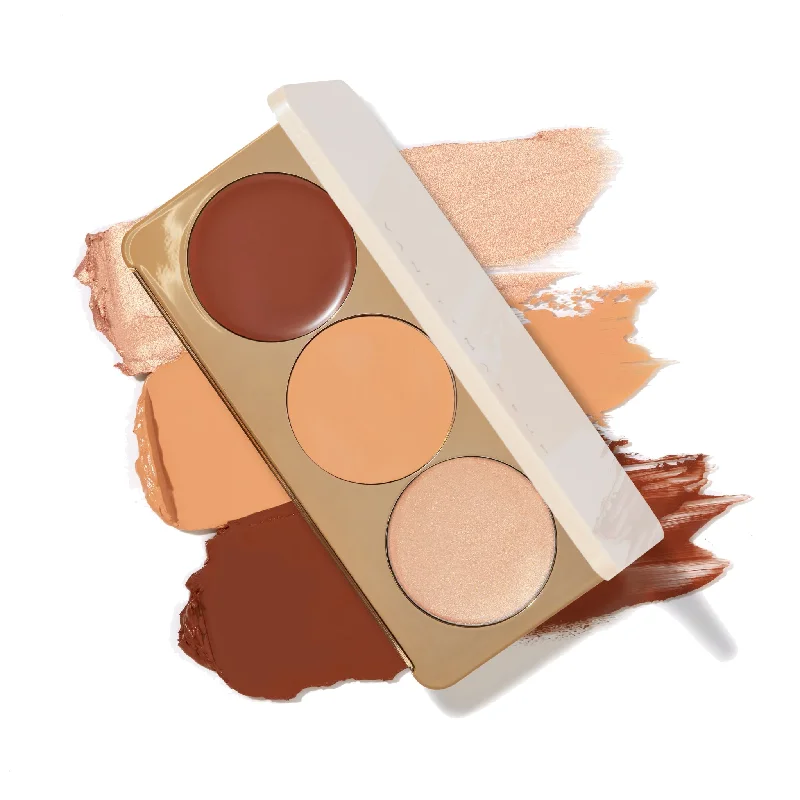 Eye shadow durable satin shade-Tan Contour Palette