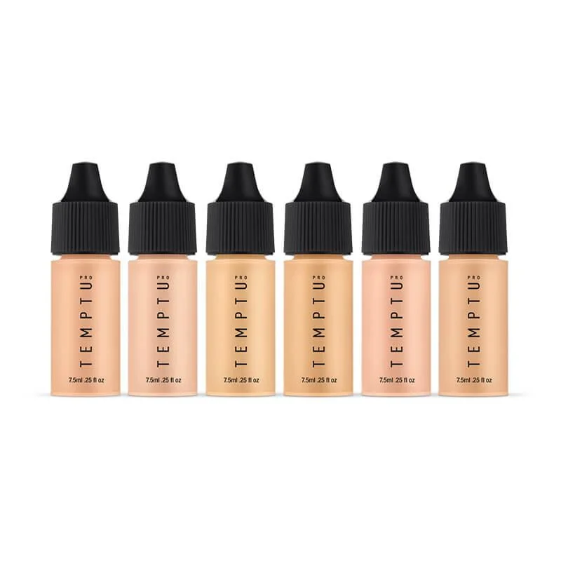 Liquid foundation for pale tones-Temptu Perfect Canvas Hydra Lock Airbrush Foundation 6-pack Light/Medium