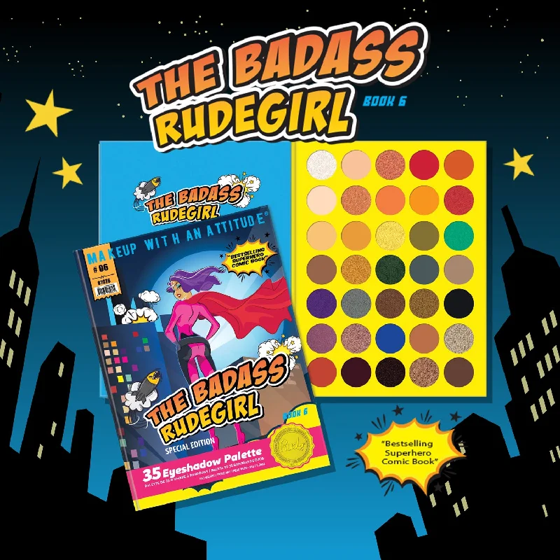 Eye shadow durable pearl-The Badass Rudegirl 35 Eyeshadow Palette - Book 6