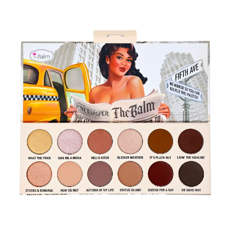 Eye shadow for travel use-The Balm Cosmetics Ms. Nude York Eyeshadow Palette