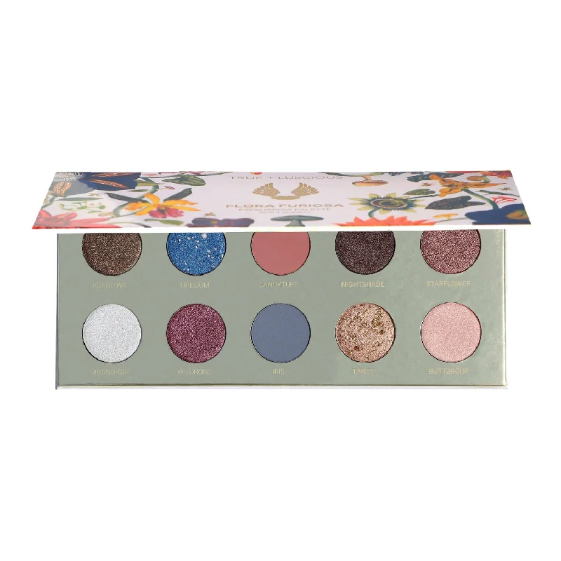 Eye shadow with light tones-True + Luscious Flora Furiosa Eyeshadow Palette