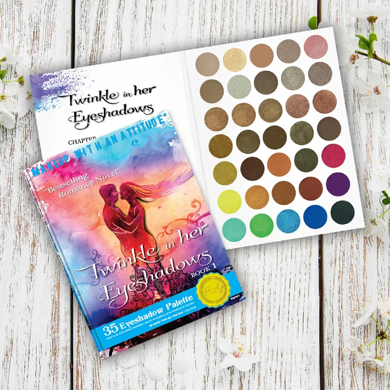 Eye shadow with warm hues-Twinkle In Her Eyeshadows 35 Eyeshadow Palette - Book 1