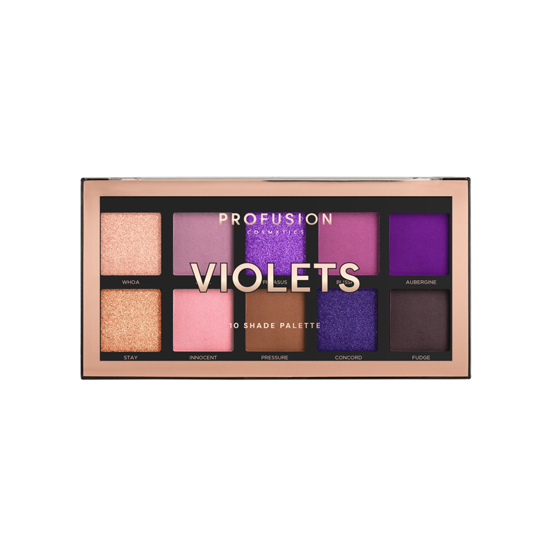 Eye shadow for everyday wear-Violets 10 shade palette