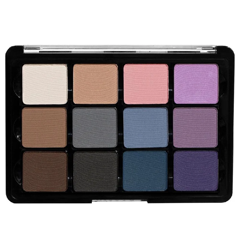 Eye shadow with dewy texture-Viseart Cool Mattes 2 VisePRO 11 Eyeshadow Palette