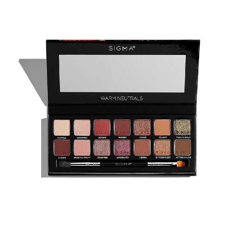 Eye shadow with velvety shade design-WARM NEUTRALS EYESHADOW PALETTE