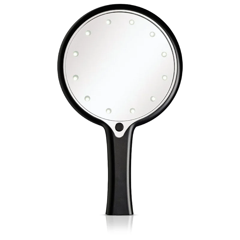 Mirror for inspection-12 LED Lighted Hand Held Cosmetic Mirror