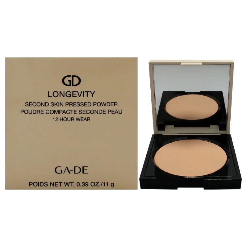 Pressed powder for puffiness-12H Longevity Second Skin Pressed Powder - 508 Deep by GA-DE for Women - 0.39 oz Powder