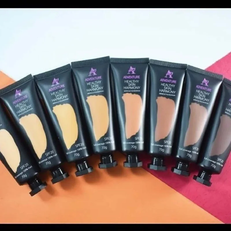 Liquid foundation with SPF coverage-Adventure Healthy Harmony Foundation.