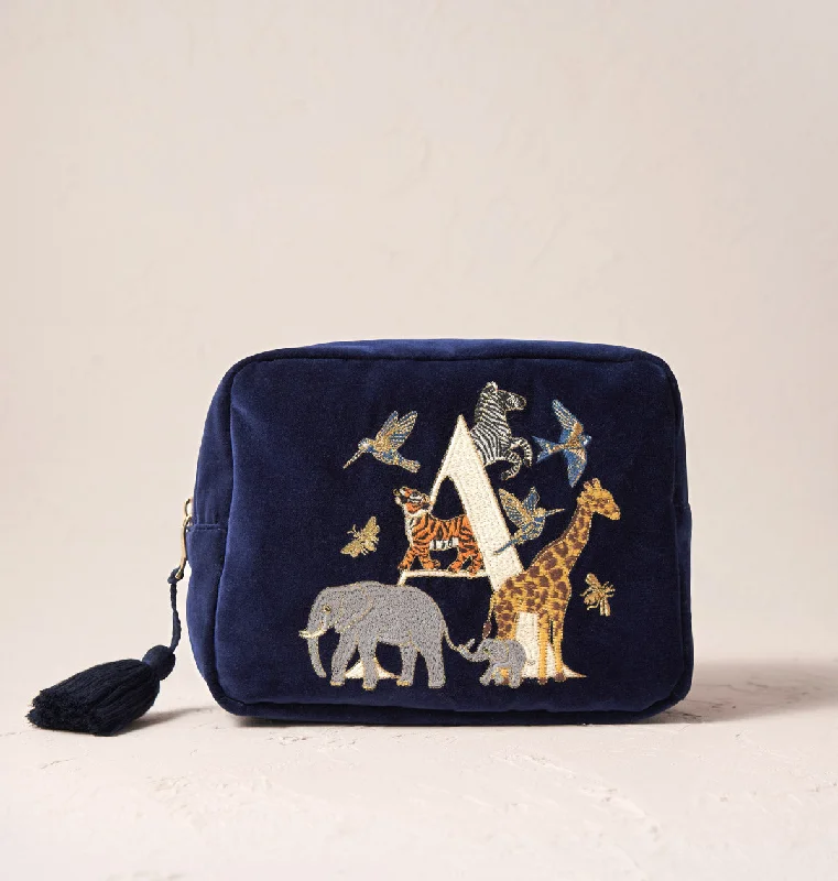 Cosmetic bag for beauty pouches-Alphabet Wash Bag