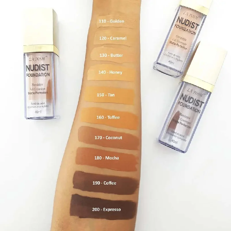 Liquid foundation for minimal looks-Blossom La Posh Nudist Foundation