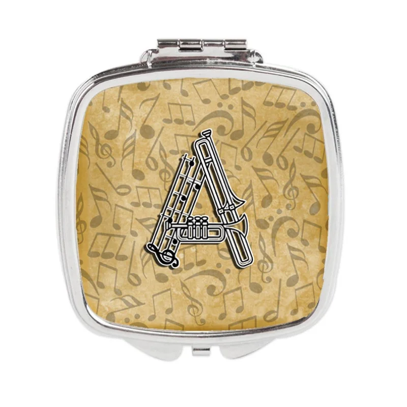 Mirror for craft-Carolines Treasures CJ2004-ASCM Letter a Musical Instrument Alphabet Compact Mirror