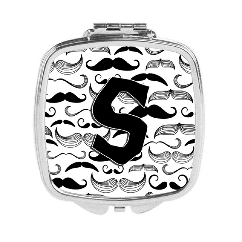 Mirror for recliner-Carolines Treasures CJ2009-SSCM Letter S Moustache Initial Compact Mirror