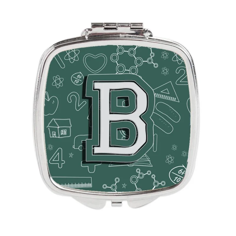 Mirror gothic-Carolines Treasures CJ2010-BSCM Letter B Back to School Initial Compact Mirror