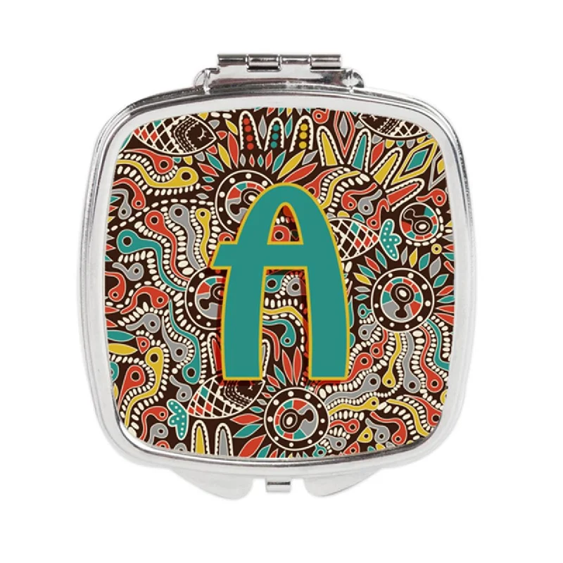 Mirror for classroom-Carolines Treasures CJ2013-ASCM Letter a Retro Tribal Alphabet Initial Compact Mirror