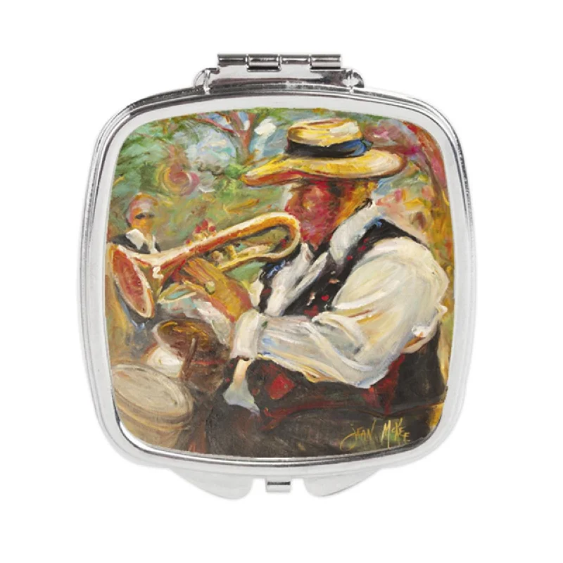 Mirror with LED-Carolines Treasures JMK1276SCM Jazz Trumpet Compact Mirror