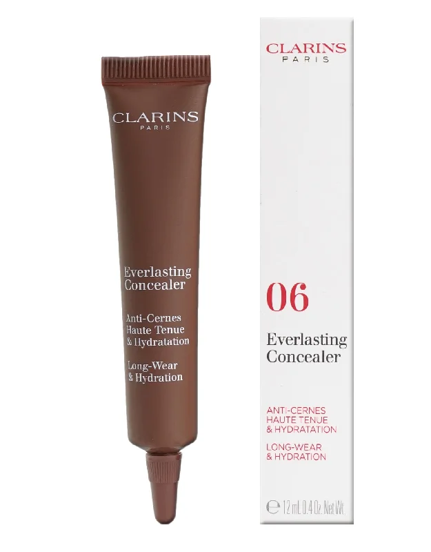 Concealer for acne-prone skin concealing effect-Clarins Everlasting Concealer Long Wear & Hydrating 06 Extra Deep 0.4 OZ